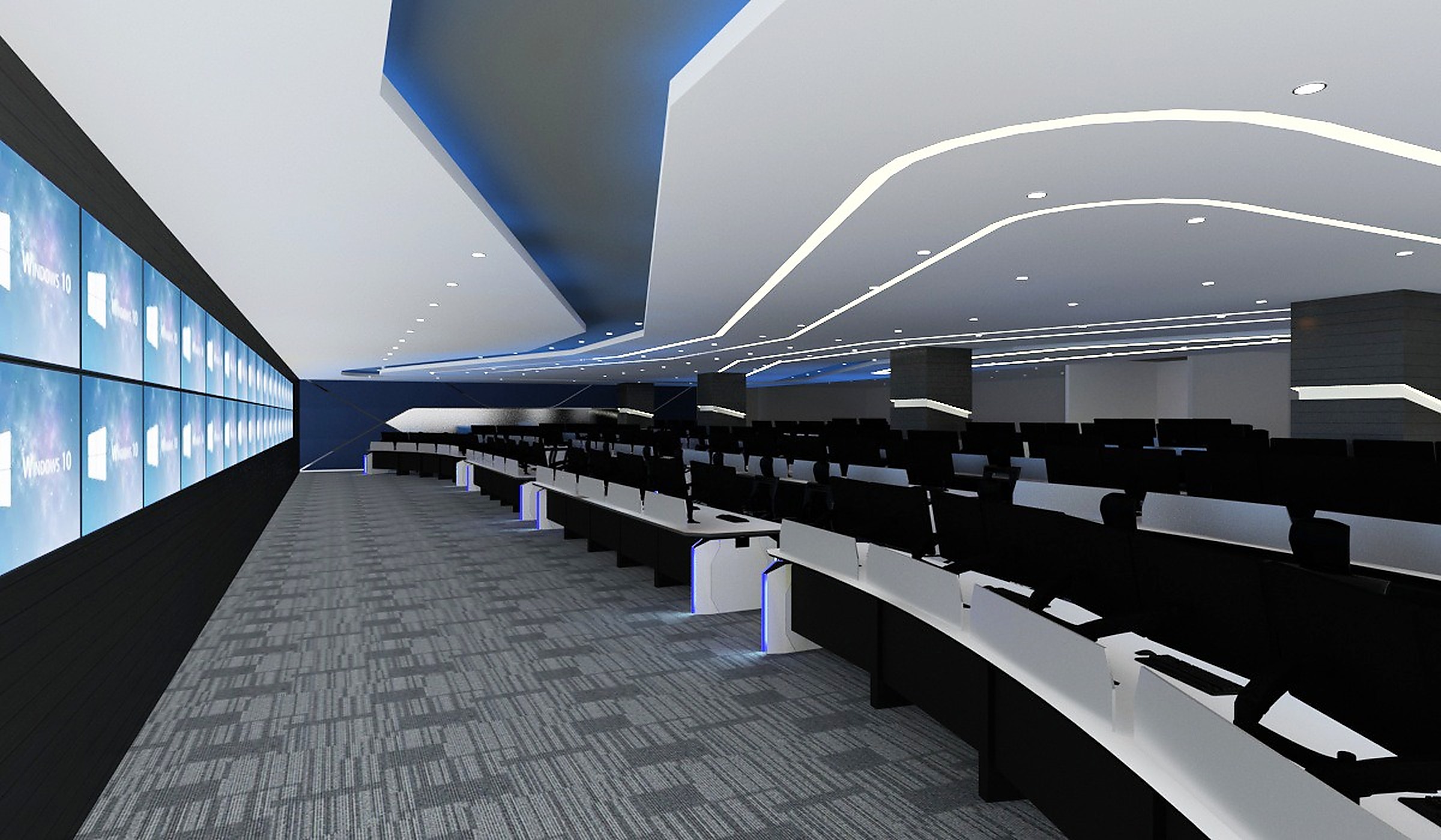 Command Center & SOC Room — Bank Mandiri HQ